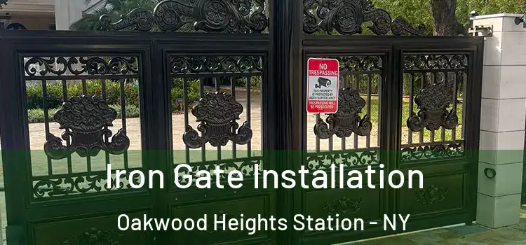 Iron Gate Installation Oakwood Heights Station - NY