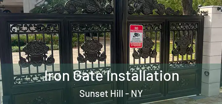 Iron Gate Installation Sunset Hill - NY