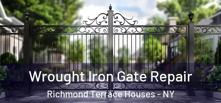 Wrought Iron Gate Repair Richmond Terrace Houses - NY